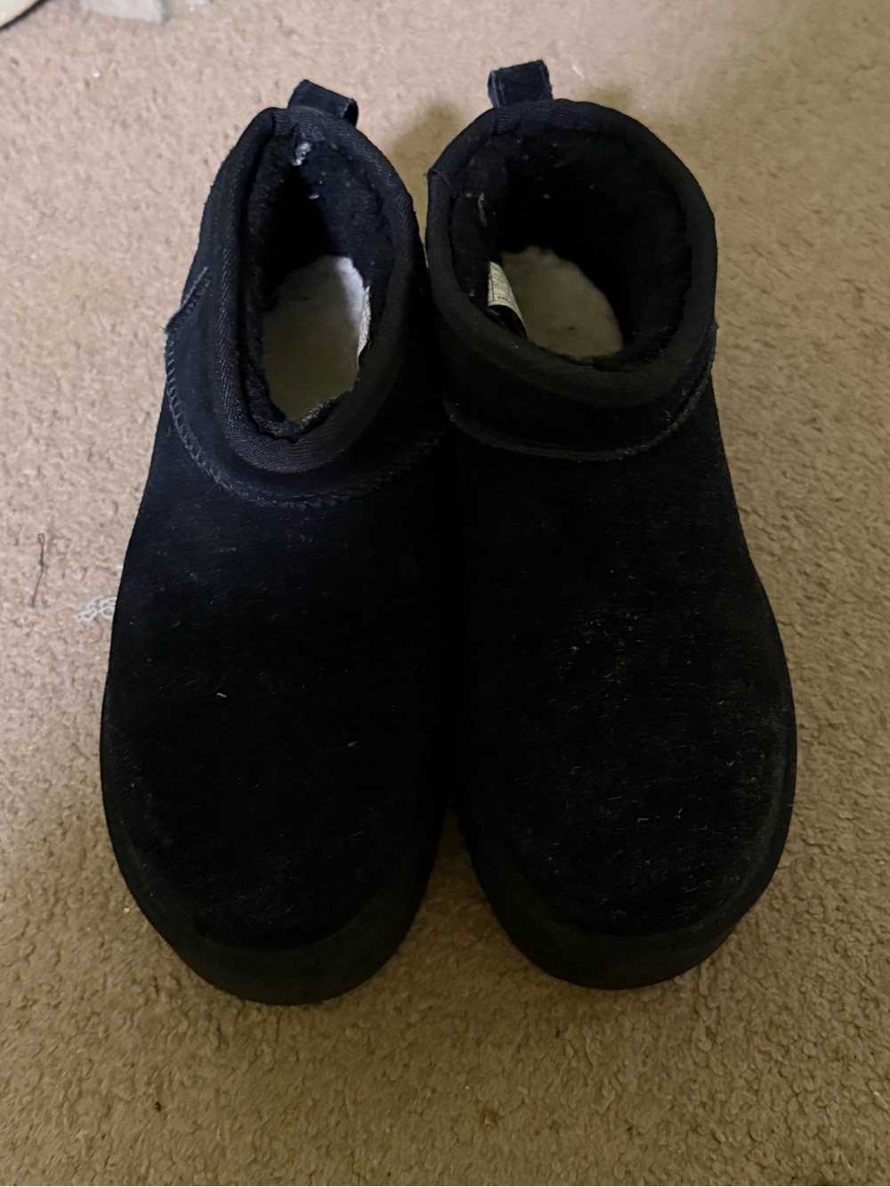 UGG Black Interior Label Ankle Boot